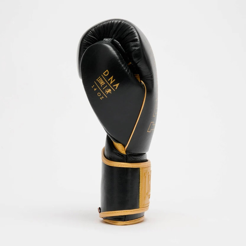 LEONE DNA PREMIUM BOXING GLOVES-BLACK